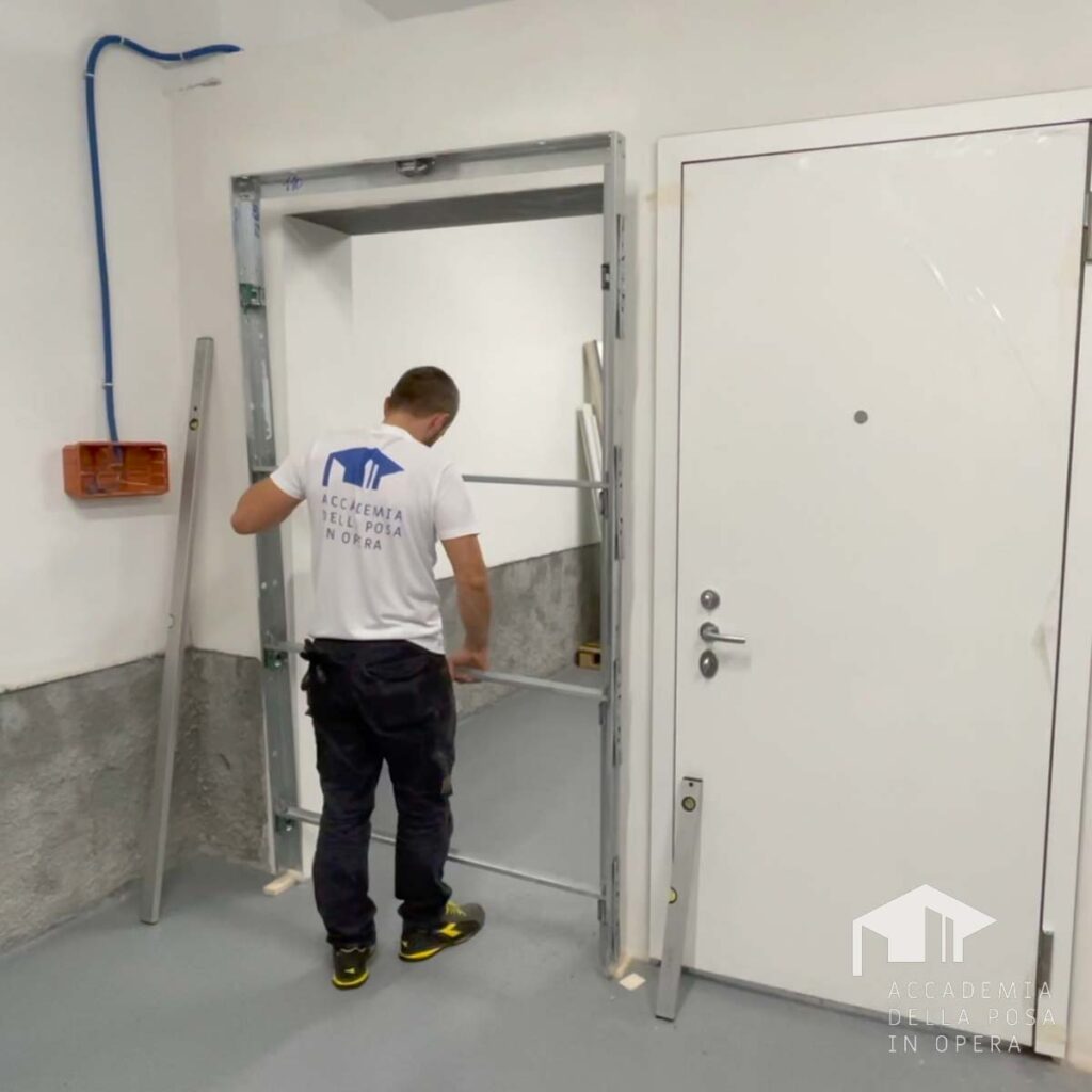 montaggio controtelaio porta blindata